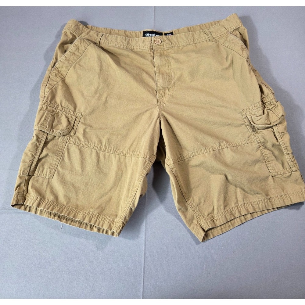 Ecko Shorts Mens 46 Brown Khaki Utility Streetwear Y2K Baggy Cargo Streetwear